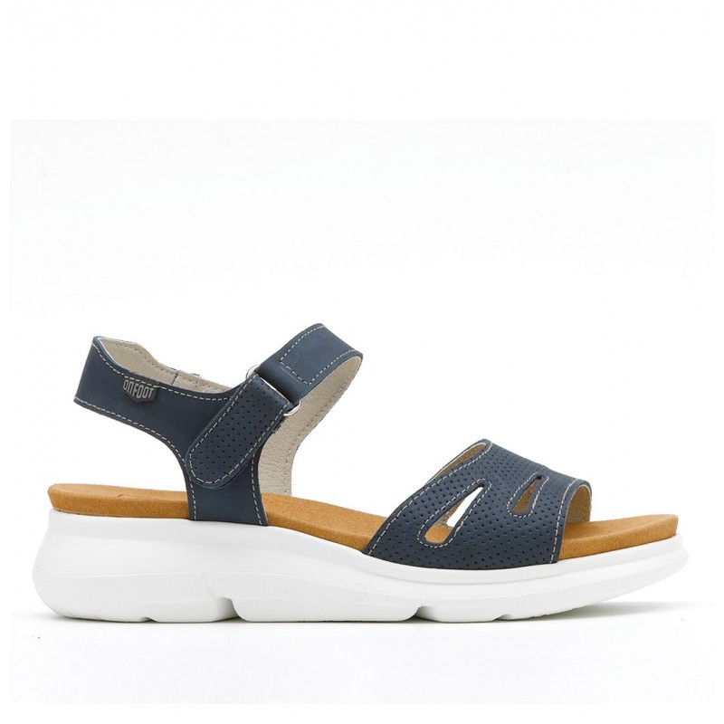 Compra Bora leather sandal and adjustable velcro online